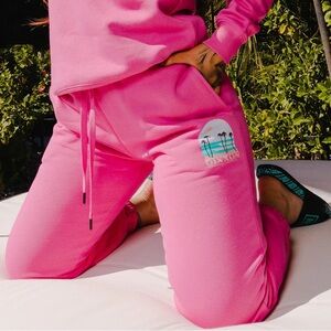DIXXON WOMEN'S OCEAN FRONT SWEATPANTS - PINK